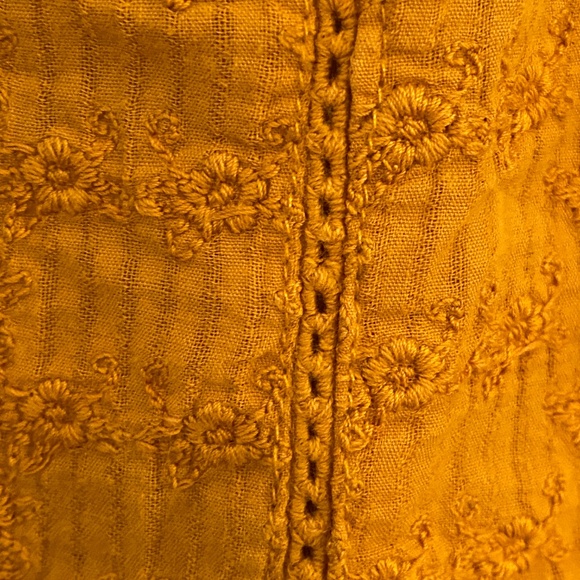 Anthro Eze Sur Mer Embroidered Lace Shirt - Picture 6 of 8